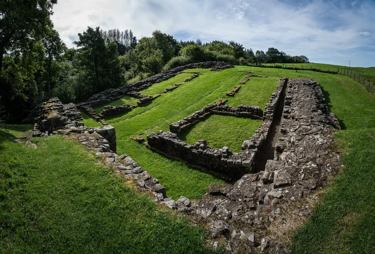 The remains of the milecastle at Poltross Burn, Gilsland