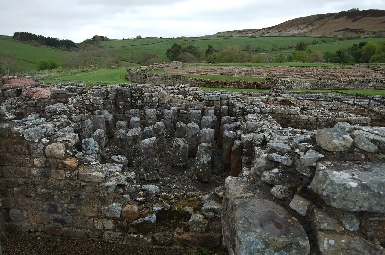 The excavated fort at Vindolanda